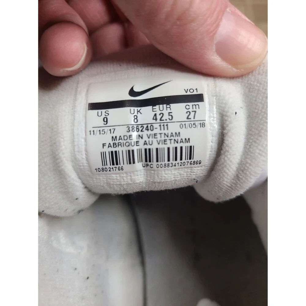 Nike Air Baseline Low 386240-111 White Men’s Size 9 Basketball - Picture 7 of 10